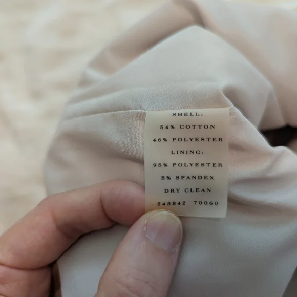 NWT Ann Taylor Sleeveless Lace Overlay Dress Cream Beige Lined Size 00P - Picture 13 of 14